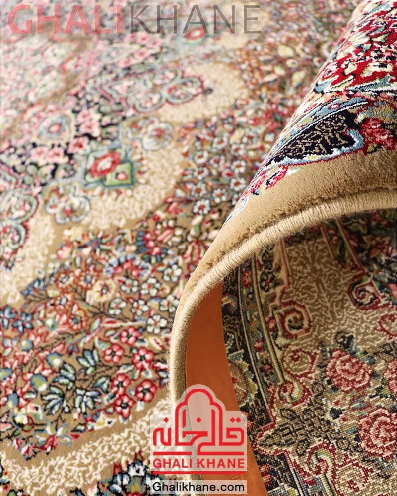 فرش زمرد مشهد 700 شانه کد 14066 گردویی