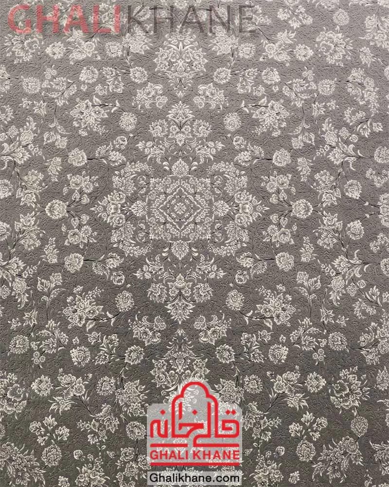 فرش زمرد مشهد 1200 شانه کد 23000 آبی