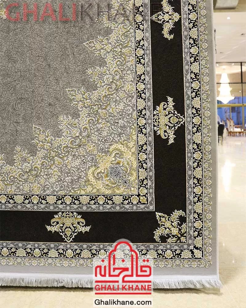 فرش زمرد مشهد 1200 شانه کد 23007 الماسی روشن