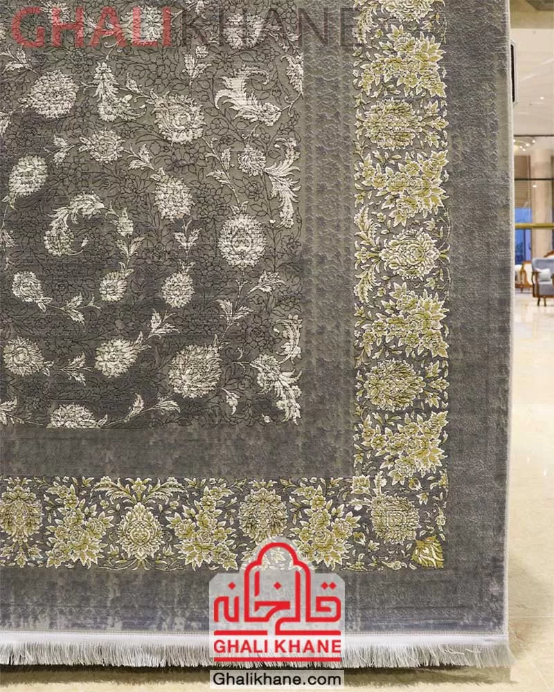 فرش زمرد مشهد 1200 شانه کد 23008 الماسی روشن