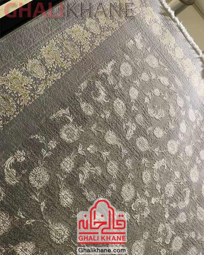 فرش زمرد مشهد 1200 شانه کد 23008 الماسی روشن