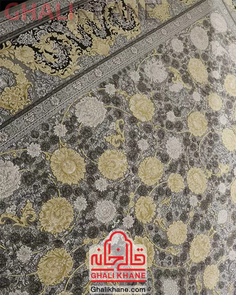 فرش زمرد مشهد کد 23010 الماسی روشن