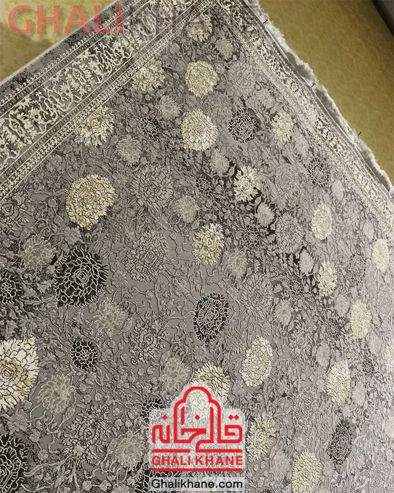 فرش زمرد مشهد کد 24000 الماسی روشن