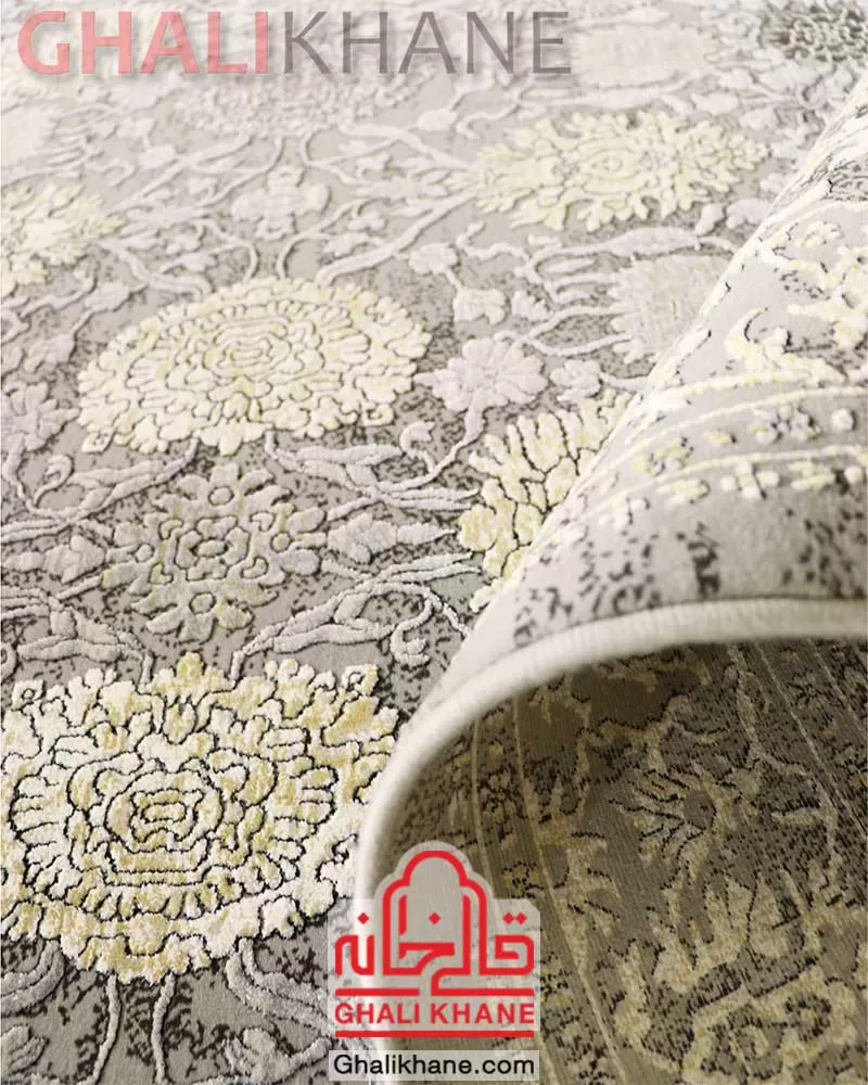 فرش زمرد مشهد کد 24000 الماسی روشن