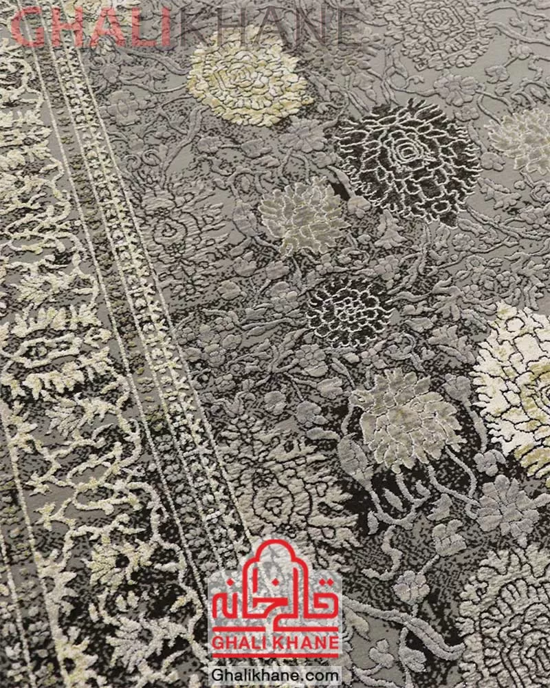 فرش زمرد مشهد کد 24000 الماسی روشن