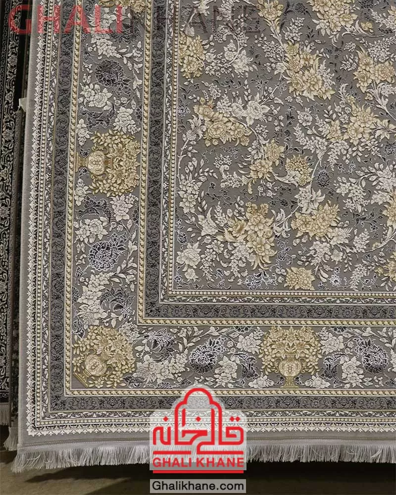 فرش زمرد مشهد 1200 شانه کد 24006 الماسی روشن