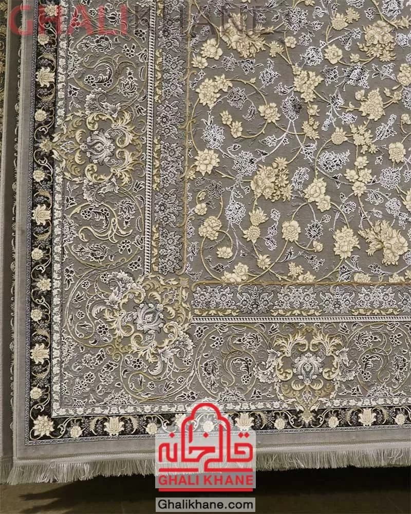 فرش زمرد مشهد کد 24007 الماسی روشن