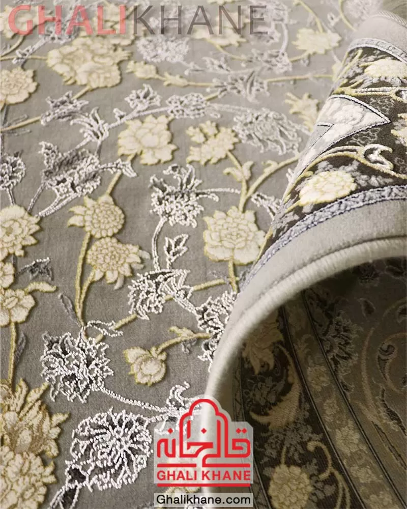 فرش زمرد مشهد 1200 شانه کد 24007 الماسی روشن