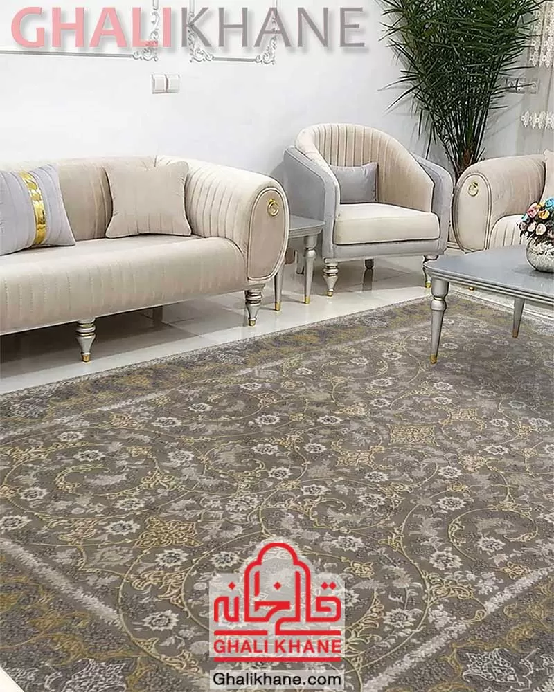 فرش زمرد مشهد کد 24009 الماسی روشن