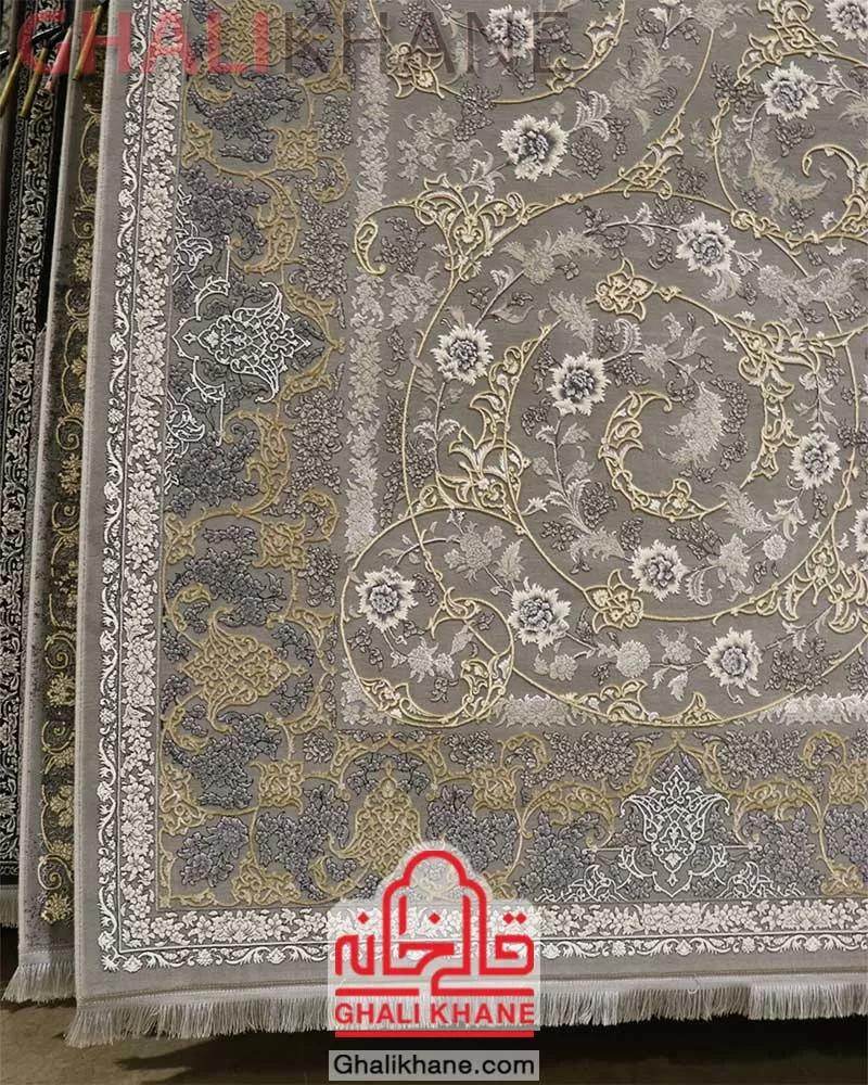 فرش زمرد مشهد 1200 شانه کد 24009 الماسی روشن