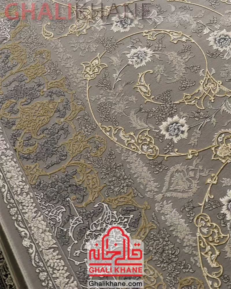 فرش زمرد مشهد کد 24009 الماسی روشن