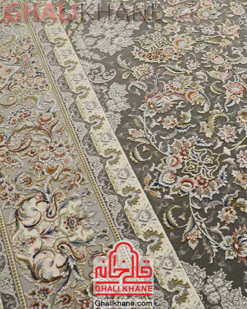 فرش زمرد مشهد کد 37000 الماسی 8 رنگ