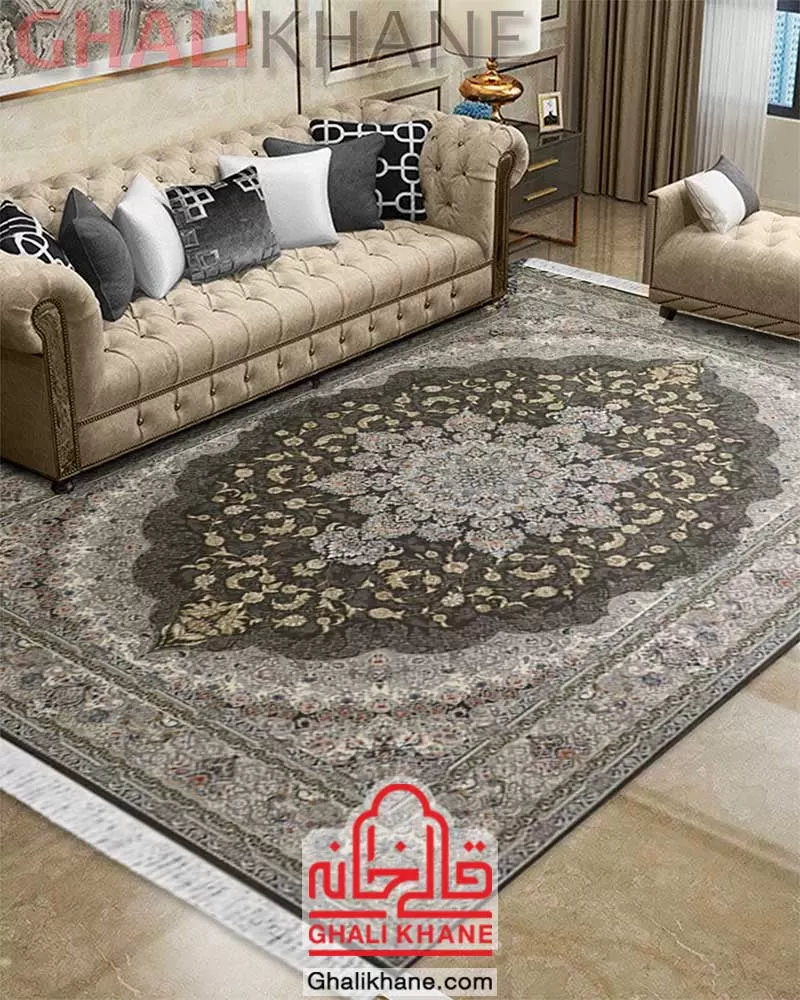 فرش زمرد مشهد کد 37002 الماسی