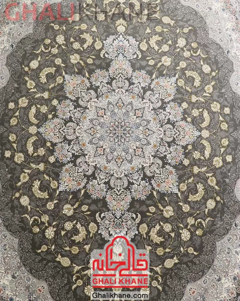 فرش ماشینی زمرد مشهد کد ۳۷۰۰۲ الماسی