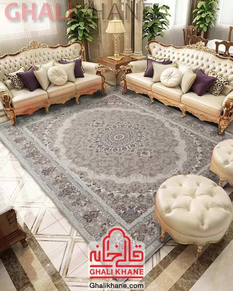فرش زمرد مشهد کد ۳۷۰۰۲ بژ