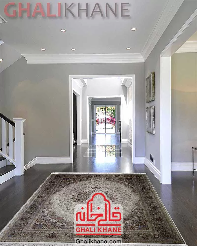 فرش زمرد مشهد کد 37002 کرم