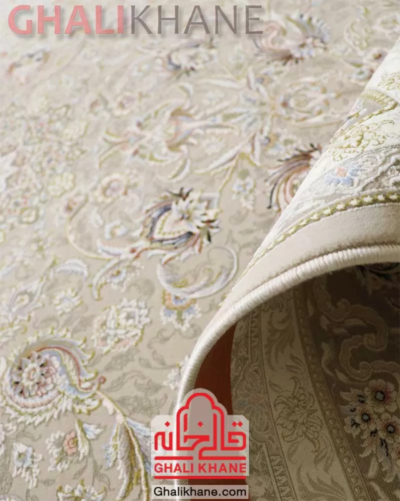 فرش زمرد مشهد کد ۳۷۰۰۳ بژ