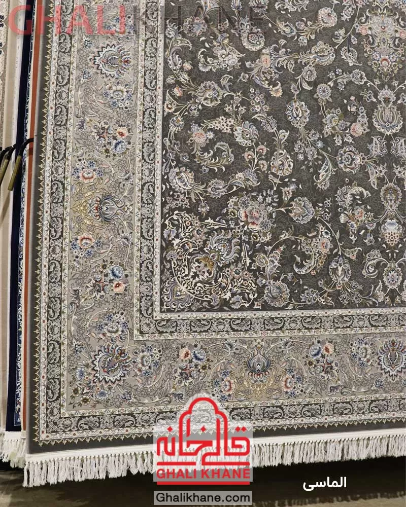 فرش زمرد مشهد طرح افشان الماسی کد 37004