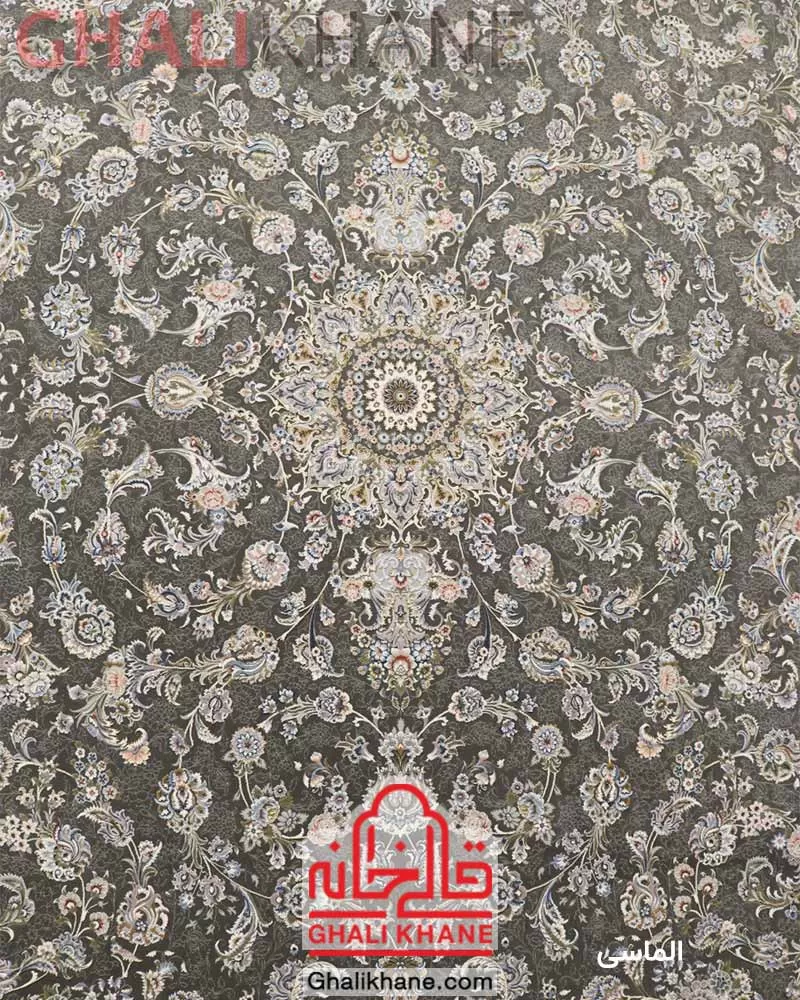 فرش زمرد مشهد طرح افشان الماسی کد 37004