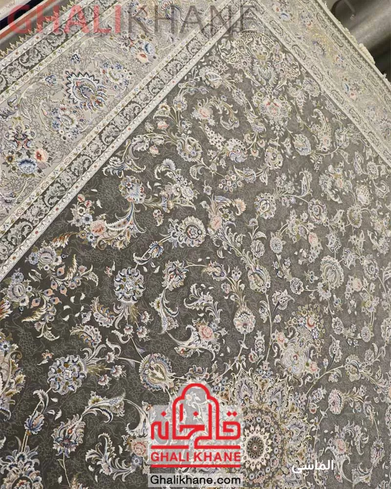 فرش زمرد مشهد طرح افشان الماسی کد 37004