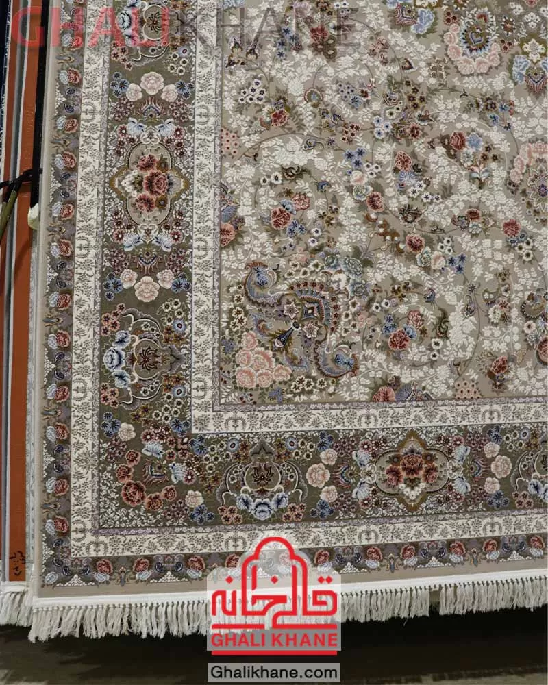 فرش زمرد مشهد کد 37005 بژ