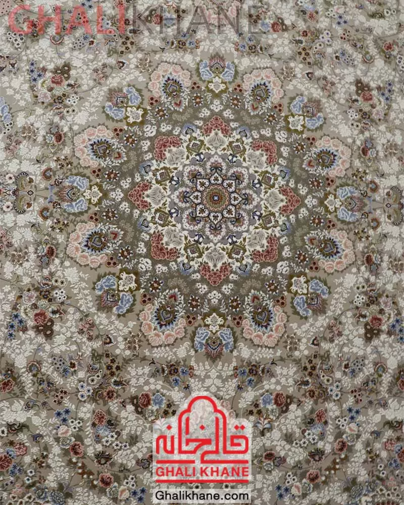 فرش زمرد مشهد کد 37005 بژ
