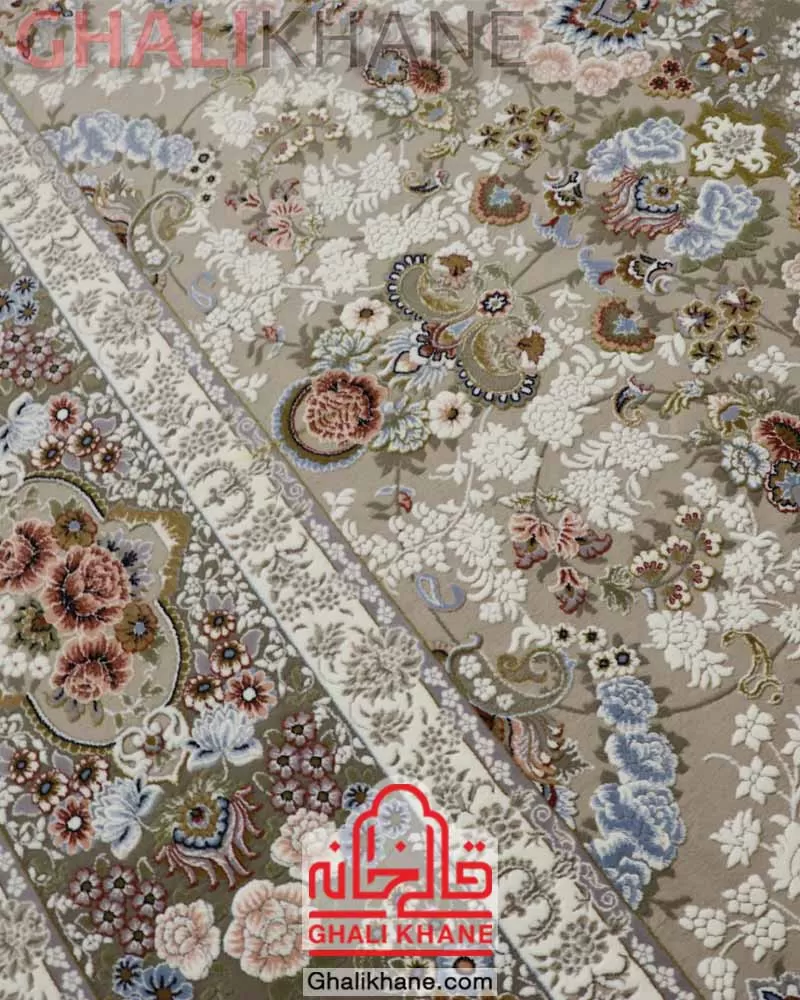 فرش زمرد مشهد کد 37005 بژ