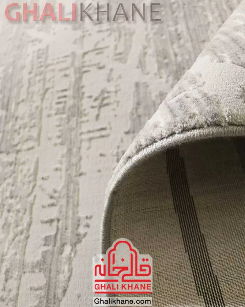 فرش مدرن زمرد مشهد کد 8005 سیلور