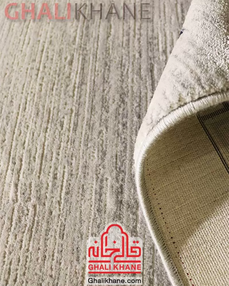 فرش مدرن زمرد مشهد طرح ورساچه کد ۸۰۰۷ سیلور