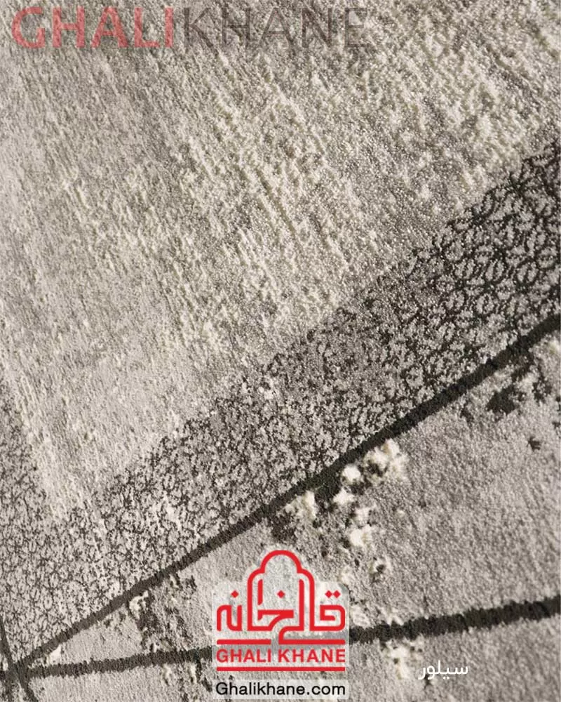 فرش فانتزی زمرد مشهد کد 8008 سیلور