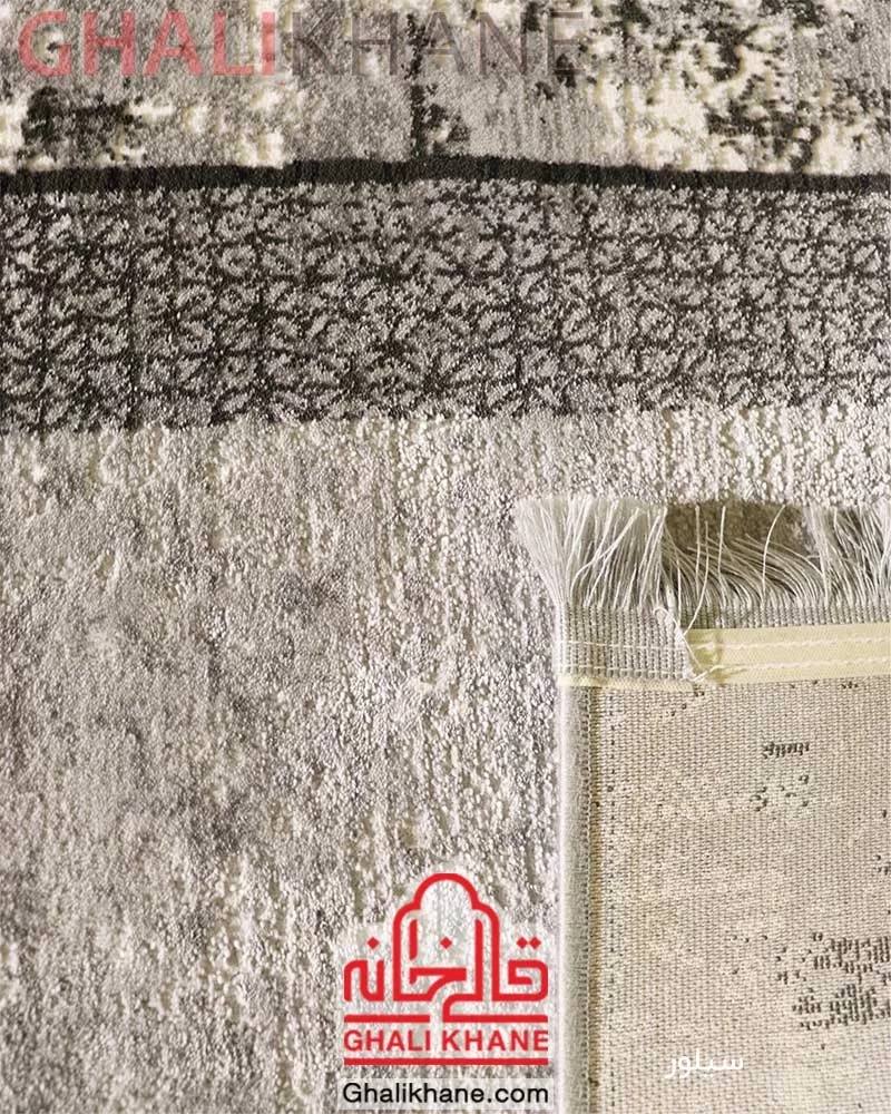 فرش فانتزی زمرد مشهد کد 8008 سیلور