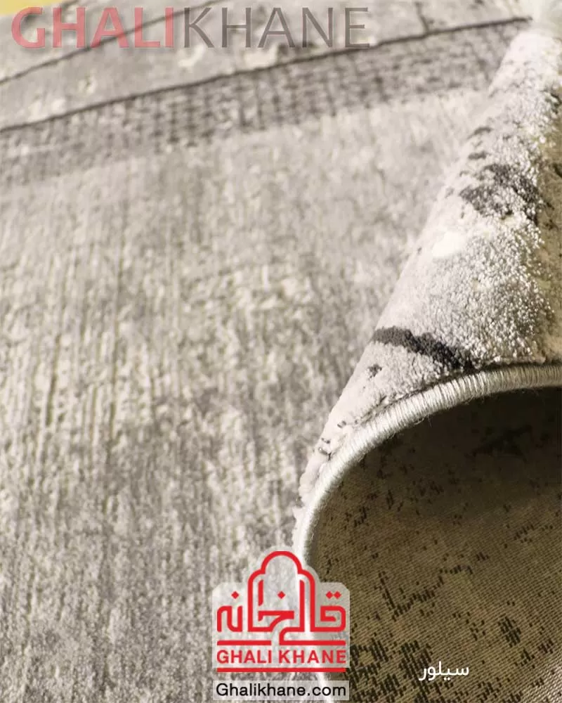 فرش فانتزی زمرد مشهد کد 8008 سیلور