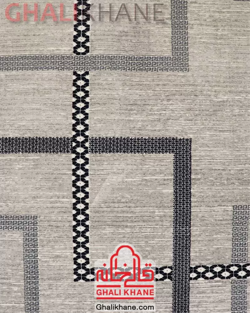 فرش ۳ بعدی زمرد مشهد کد 8014 سیلور