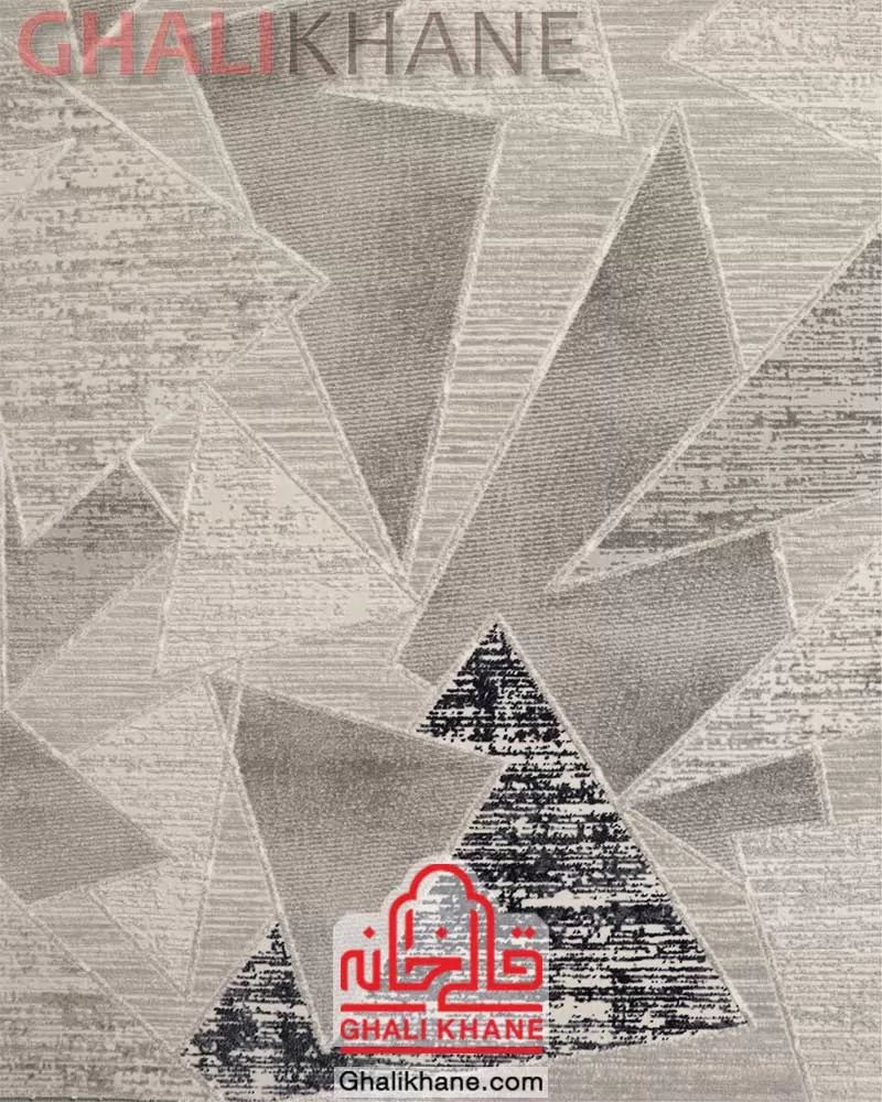 فرش مدرن زمرد مشهد کد 8021 الماسی روشن