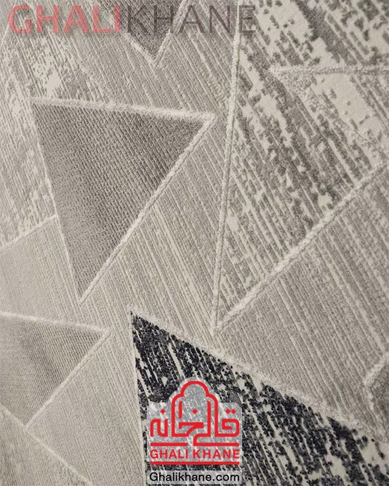 فرش مدرن زمرد مشهد کد 8021 الماسی روشن