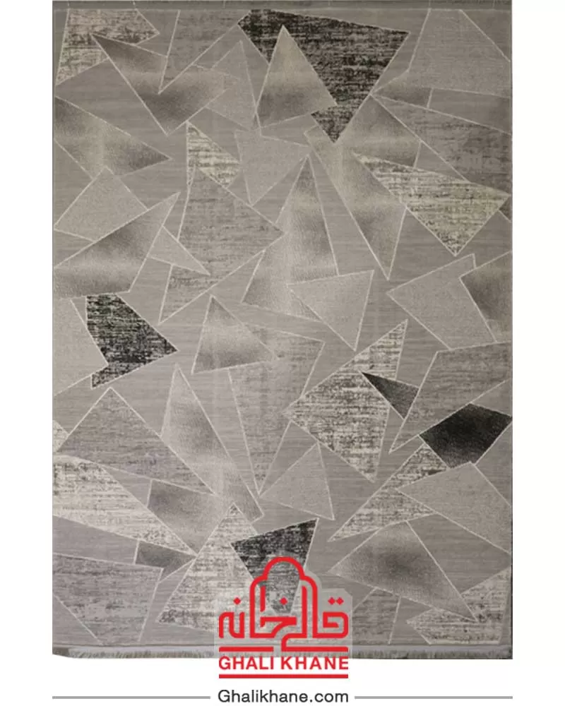 فرش فانتزی زمرد مشهد کد 8021 سیلور