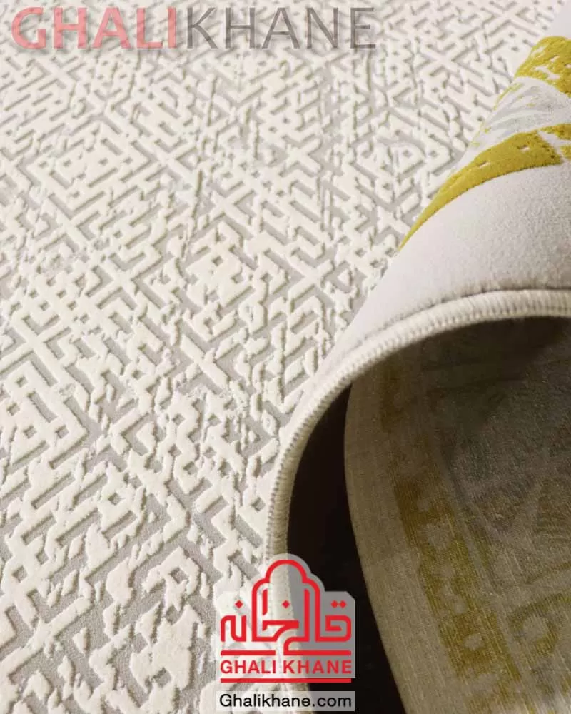 فرش نگین مشهد کد 1225 نقره ای ۱۲۰۰ شانه