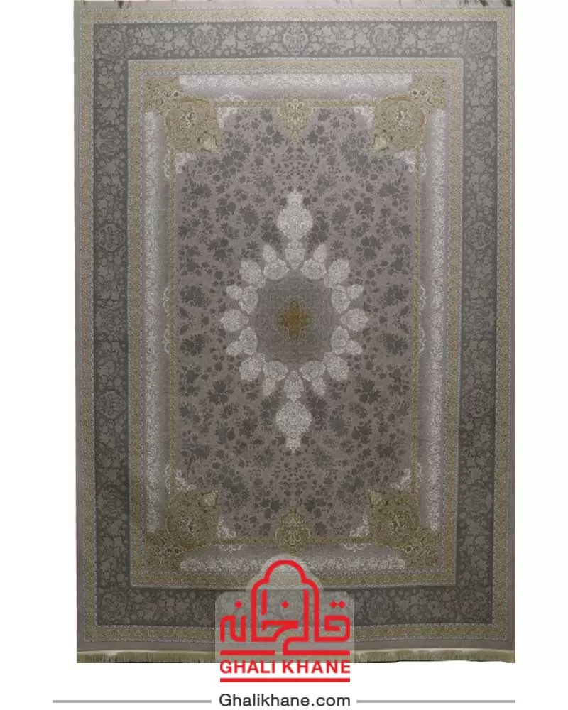 فرش نگین مشهد کد 1226 نقره ای