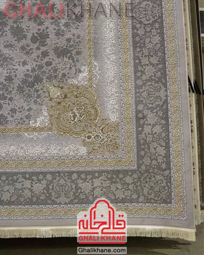 فرش نگین مشهد کد ۱۲۲۶ نقره ای