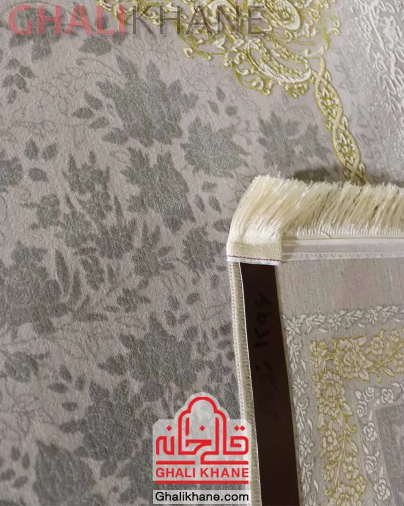 فرش نگین مشهد کد 1226 نقره ای