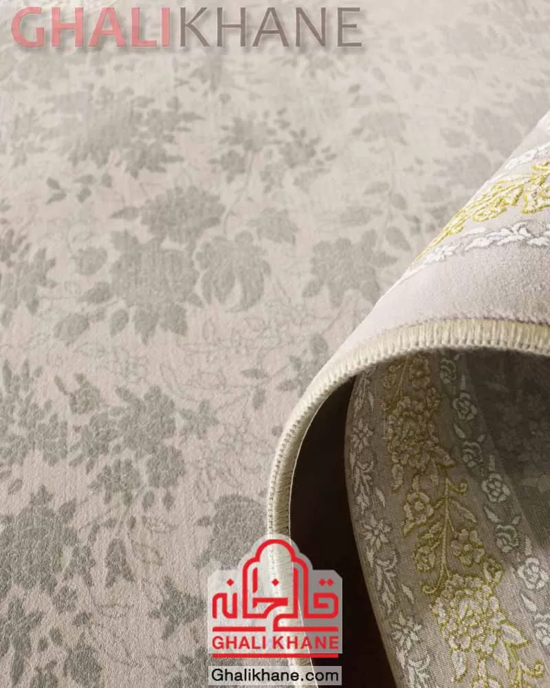 فرش نگین مشهد کد 1226 نقره ای