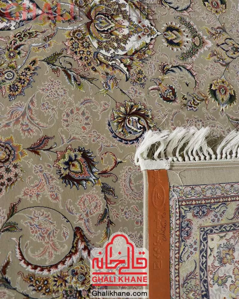 فرش زمرد مشهد 1500 شانه کد 45001 طرح سالاری نسکافه ای