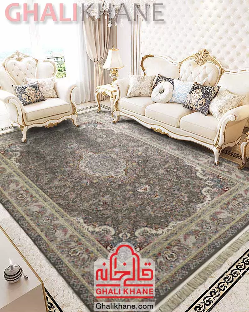 فرش زمرد مشهد کد 55000 الماسی 1500 شانه