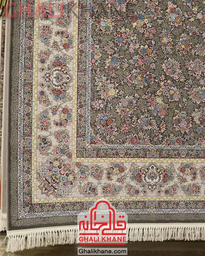 فرش زمرد مشهد 1500 شانه کد 55001 الماسی