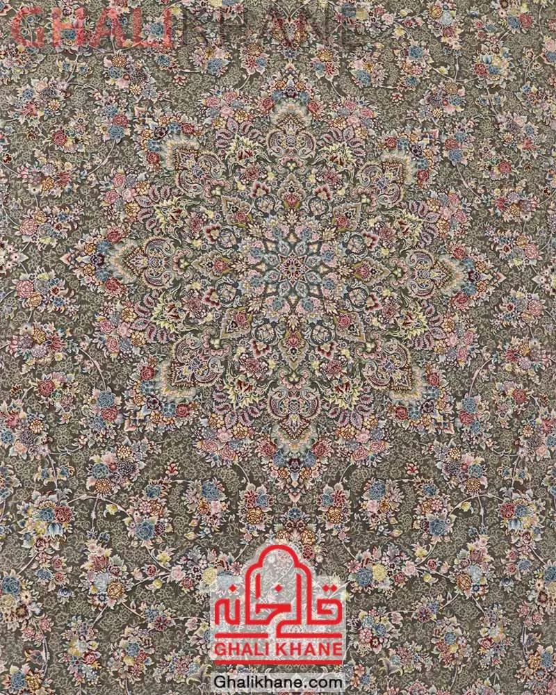 فرش زمرد مشهد 1500 شانه کد 55001 الماسی