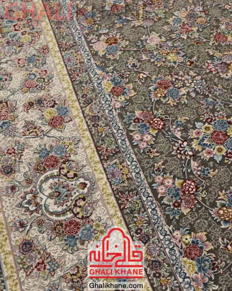 فرش زمرد مشهد 1500 شانه کد 55001 الماسی