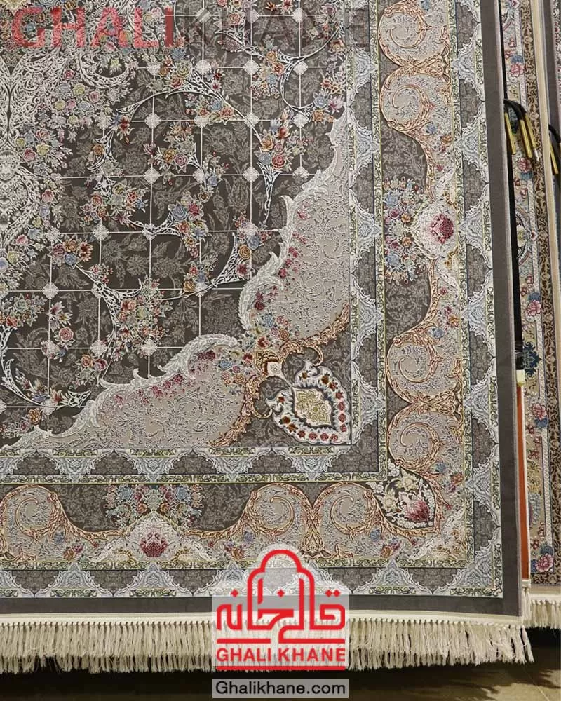 فرش زمرد مشهد ۱۵۰۰ شانه کد 55002 الماسی