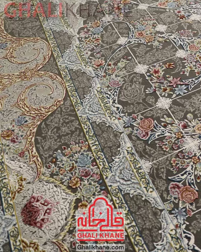 فرش زمرد مشهد ۱۵۰۰ شانه کد 55002 الماسی