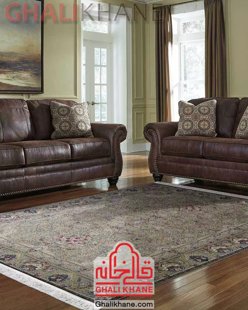 فرش زمرد مشهد 1500 شانه کد 55003 کاهگلی