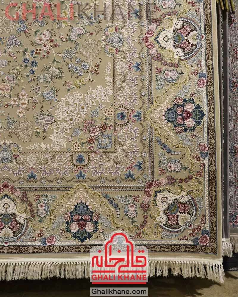 فرش زمرد مشهد 1500 شانه کد 55003 کاهگلی